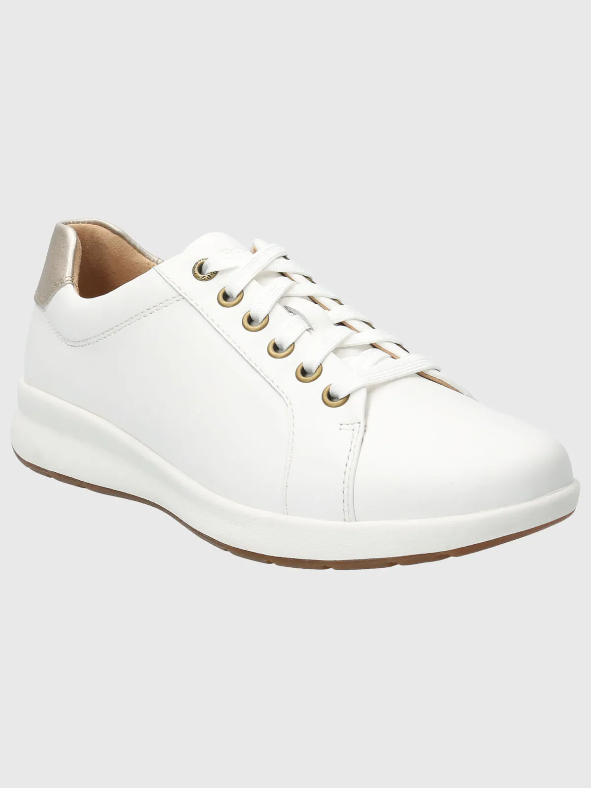 Zapatilla Cuero Mujer Spinal Laceup Blanco