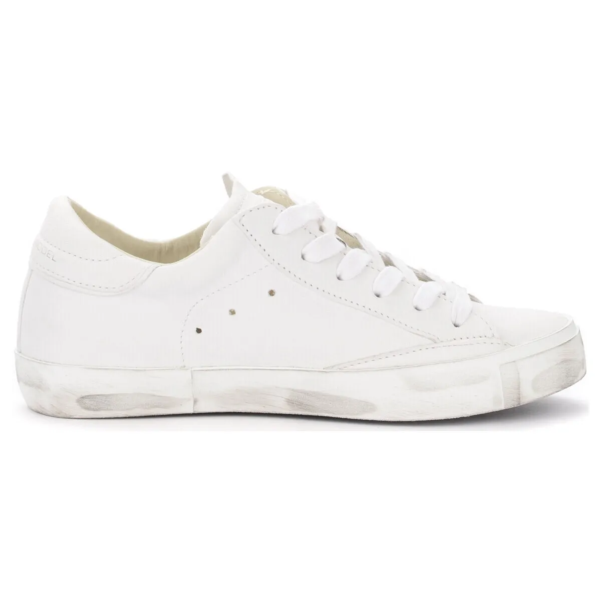 Zapatilla hombre  Paris X en cuero blanco