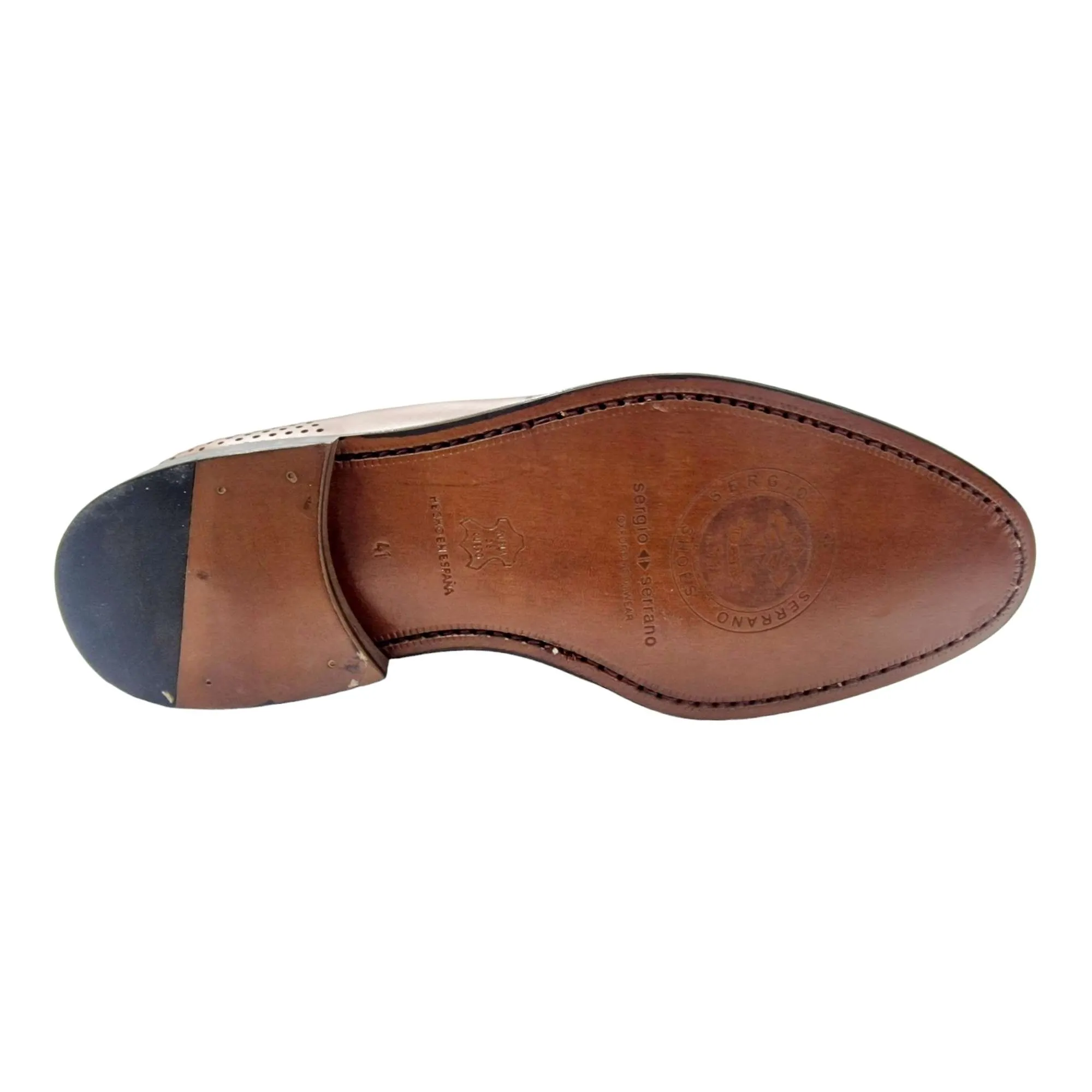 ZAPATO BLUCHER HOMBRE TROQUELADO SERGIO SERRANO CUERO