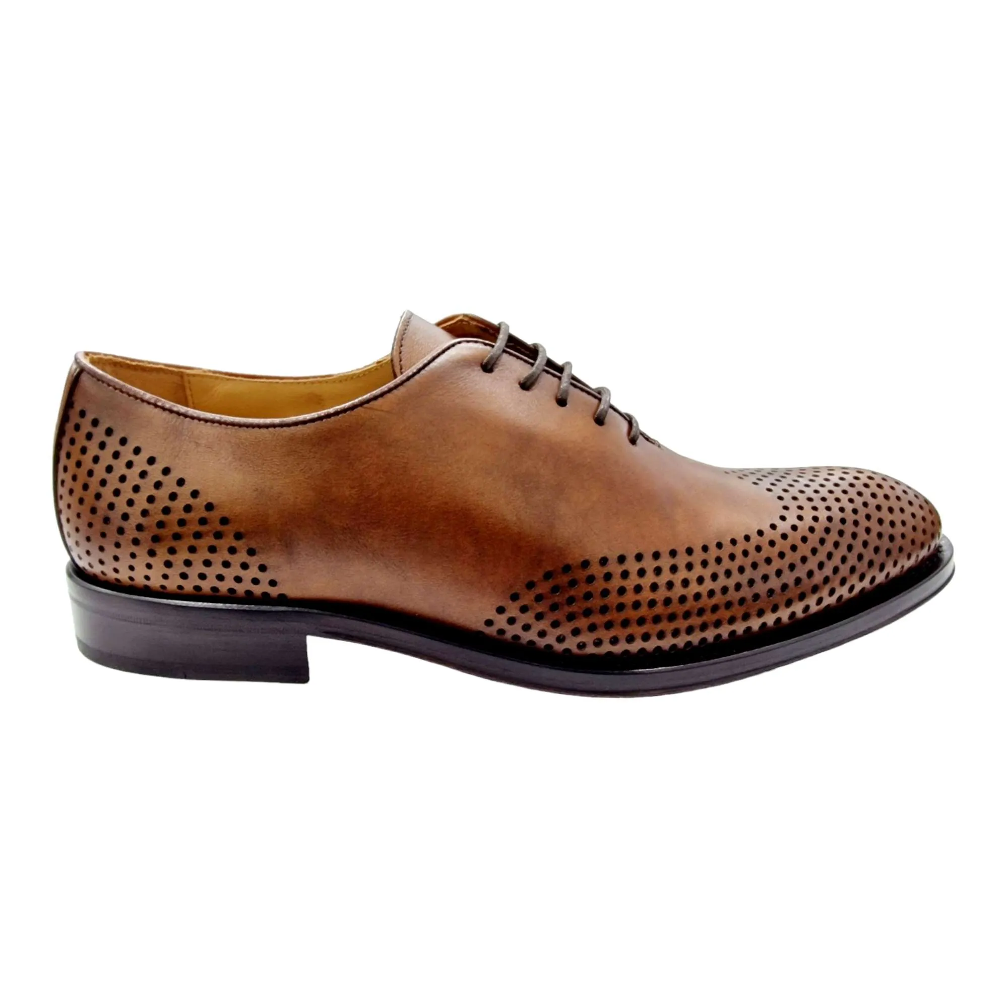 ZAPATO BLUCHER HOMBRE TROQUELADO SERGIO SERRANO CUERO