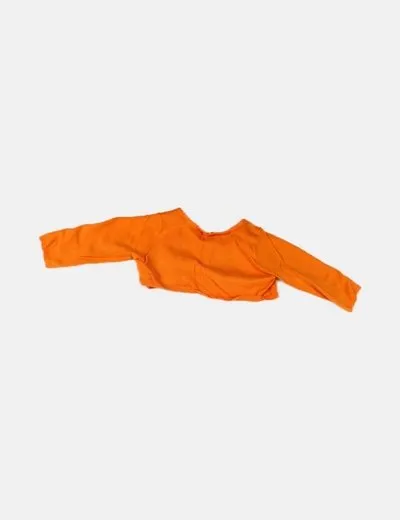 Zara Chaqueta naranja punto