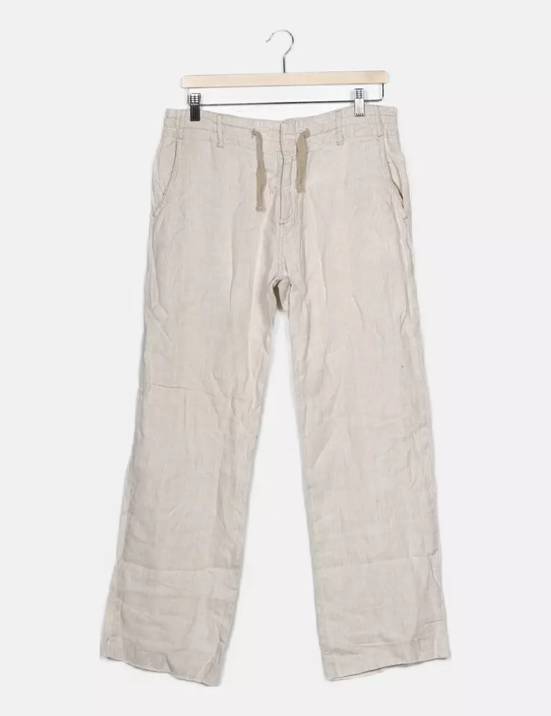 Zara Pantalón casual beige